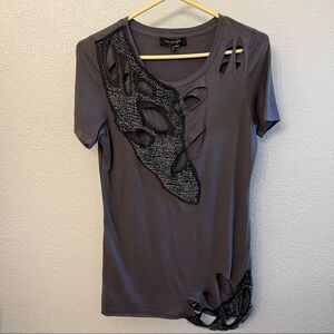 MM Couture Boho Short Sleeve Tee Size Small